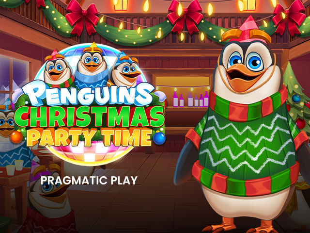 Penguins Christmas Party Time