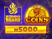 9-coins-gold-burning-board logo