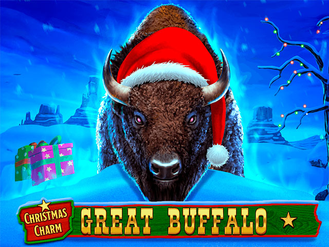 Great Buffalo Christmas Charm
